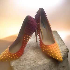 Steve Madden Spiked Heels - Purple and Yellow